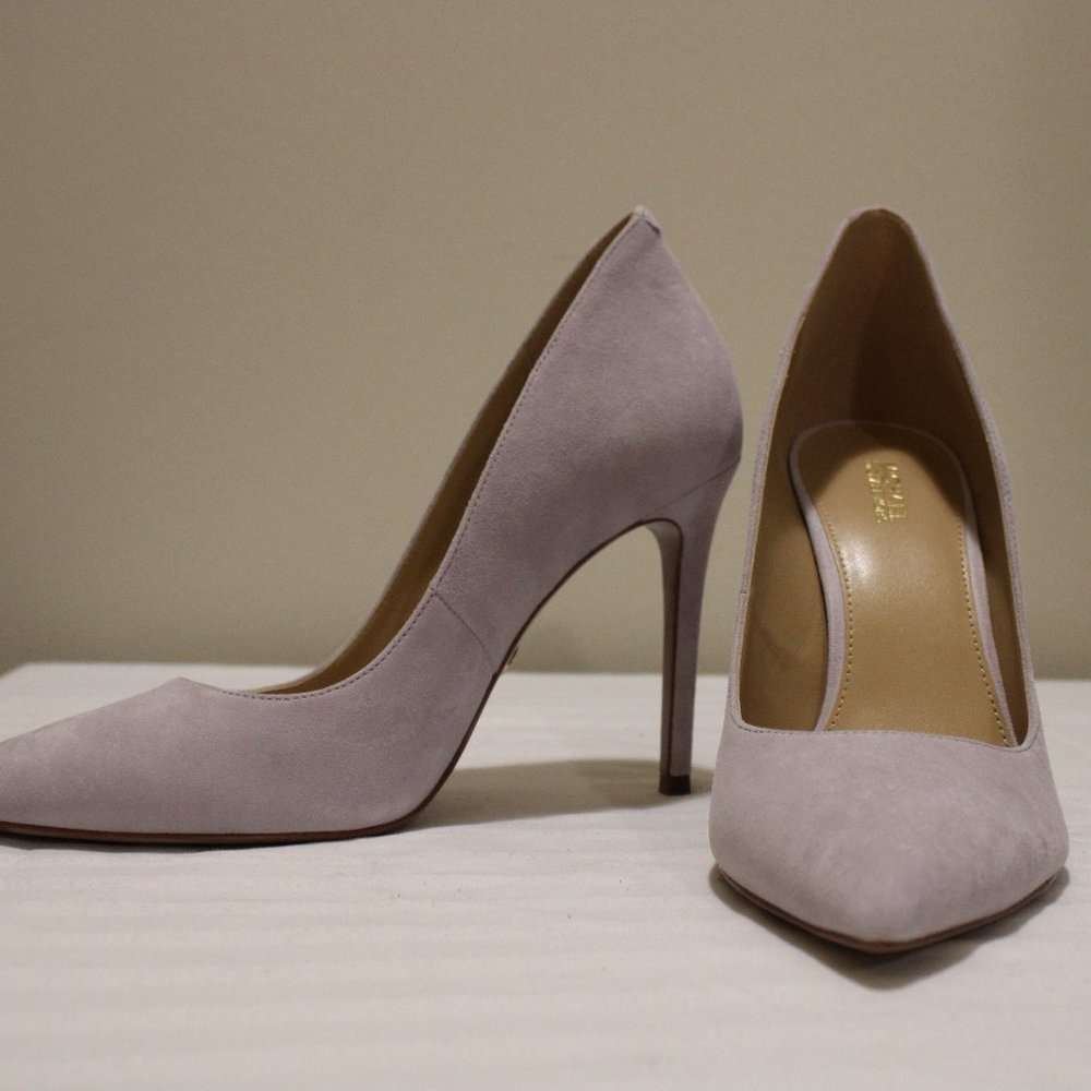 NWT Michael Kors Lavender Keke Suede Pumps Size 8